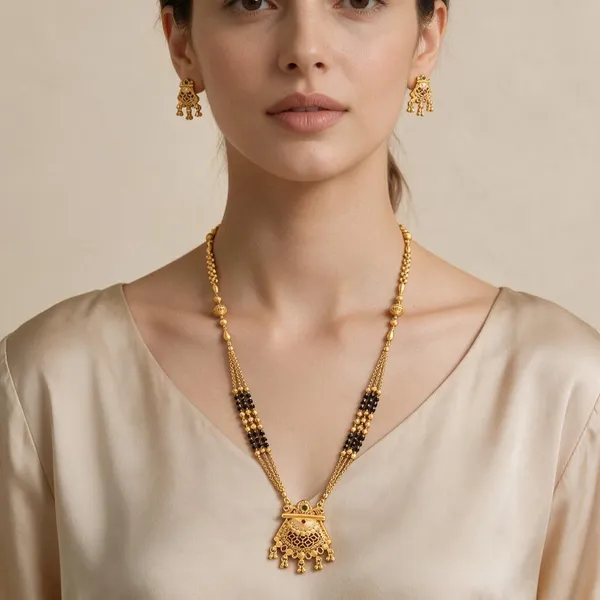 Gold_Tone_Black_Beaded_Mangalsutra_Necklace_Set