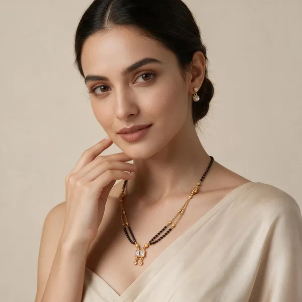 Black_Beaded_Gold_Tone_Mangalsutra_Necklace_For_Women