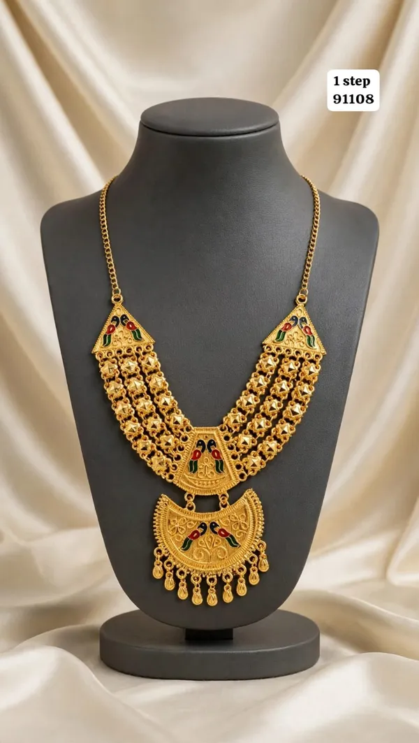 Gold_Tone_Temple_Necklace_For_Women