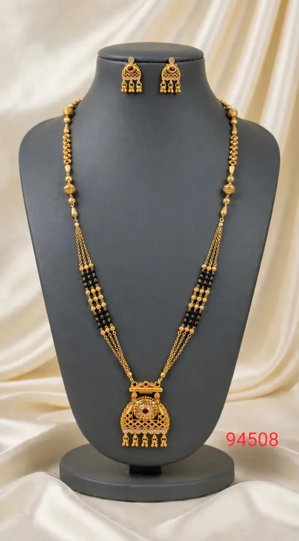 Gold_Tone_Black_Bead_Mangalsutra_Set_For_Women