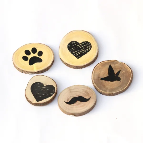 Wooden_Screen_Printed_Bird_Heart_Paw_Magnets_Set_Of_5