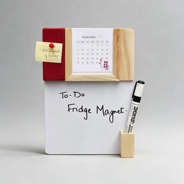 Wooden_Warli_Art_Fridge_Magnet_Board_With_Calendar_Pin_Whiteboard