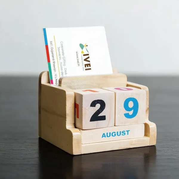 Wooden_Minimalist_Perpetual_Desk_Calendar_With_Card_Holder