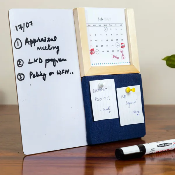 Wooden_Warli_Calendar_Whiteboard_Pin_Board_And_Pen_Holder
