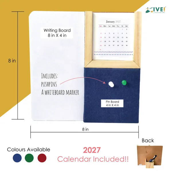 Wooden_Warli_Calendar_Whiteboard_Pin_Board_And_Pen_Holder