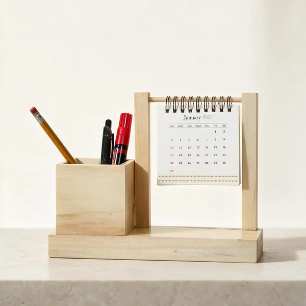 Wooden_Warli_Multipurpose_Desk_Organizer_With_Paper_Calendar