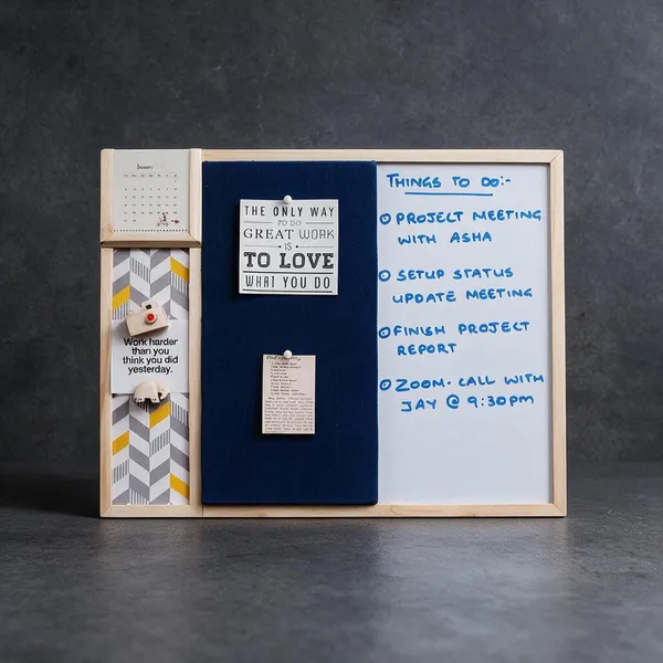 Wooden_Combination_Bulletin_Whiteboard_Magnetic_Sheet_Board