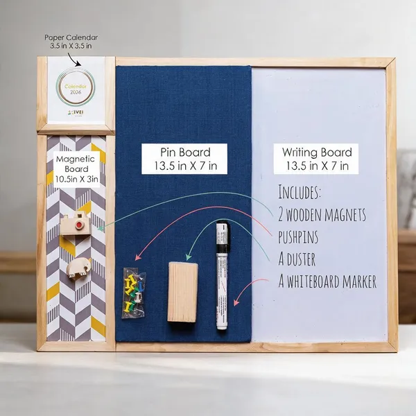 Wooden_Combination_Bulletin_Whiteboard_Magnetic_Sheet_Board