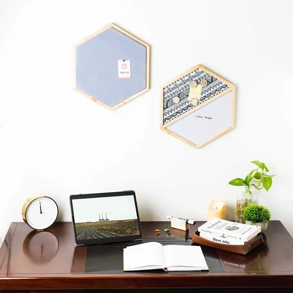Wooden_Hexagon_Whiteboard_Pinboard_Magnetic_Wall_Decor_Set