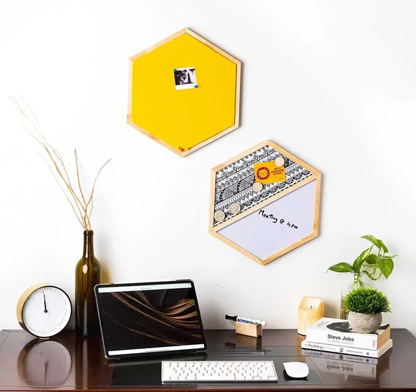 Wooden_Hexagon_Whiteboard_Pinboard_Magnetic_Wall_Decor_Set