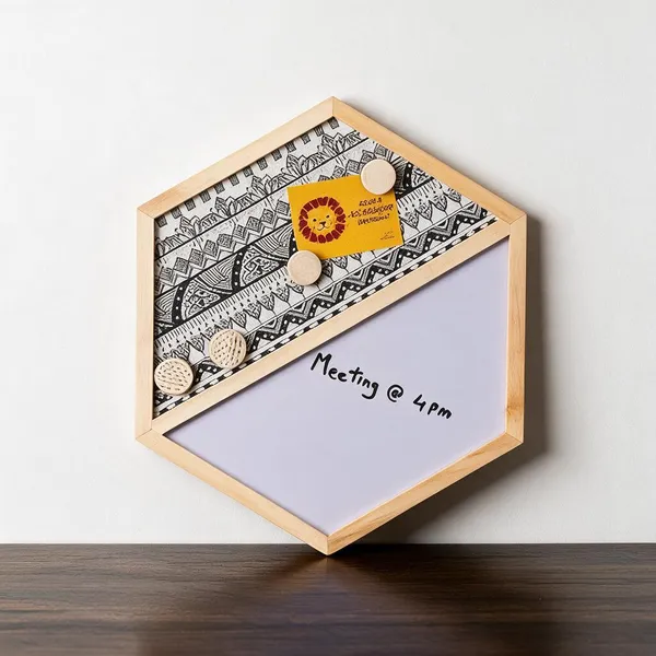 Wooden_Hexagon_Whiteboard_Pinboard_Magnetic_Wall_Decor_Set