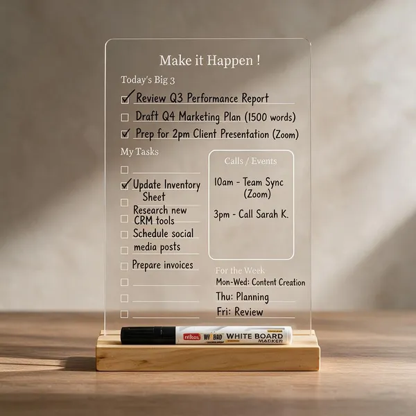 Acrylic_Minimal_Dry_Erase_Daily_Planner_Board_With_Wooden_Base