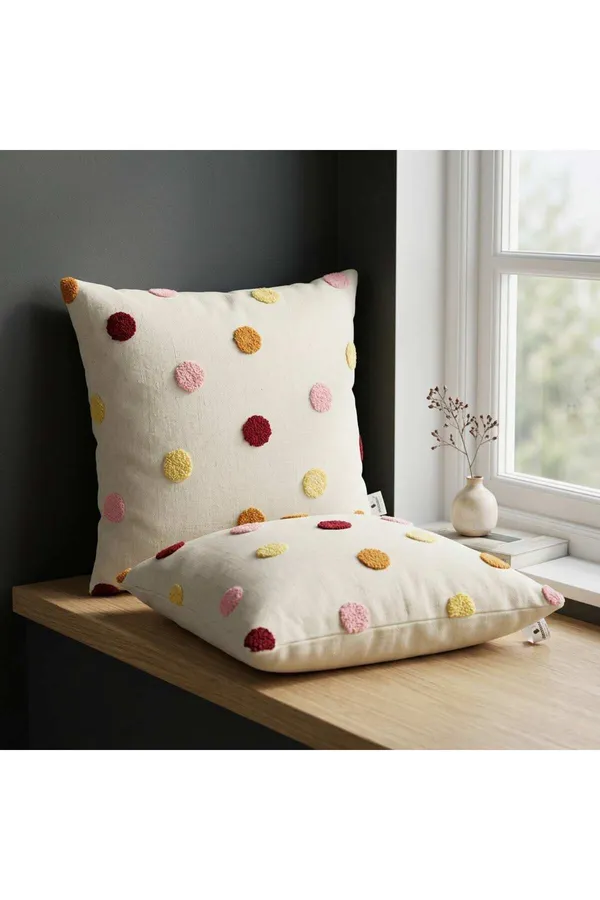 Off_White_Textured_Multicolor_Dot_Pattern_Cushion_Covers