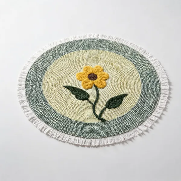 Multicolor_Pure_Wool_Yarn_Table_Mats_For_Home_And_Bedroom_Decor_(Pack_of_2_)