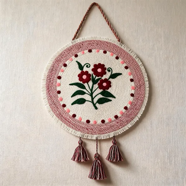 Multicolor_Pure_Wool_Yarn_Wall_Hanging_For_Home_And_Bedroom_Decor