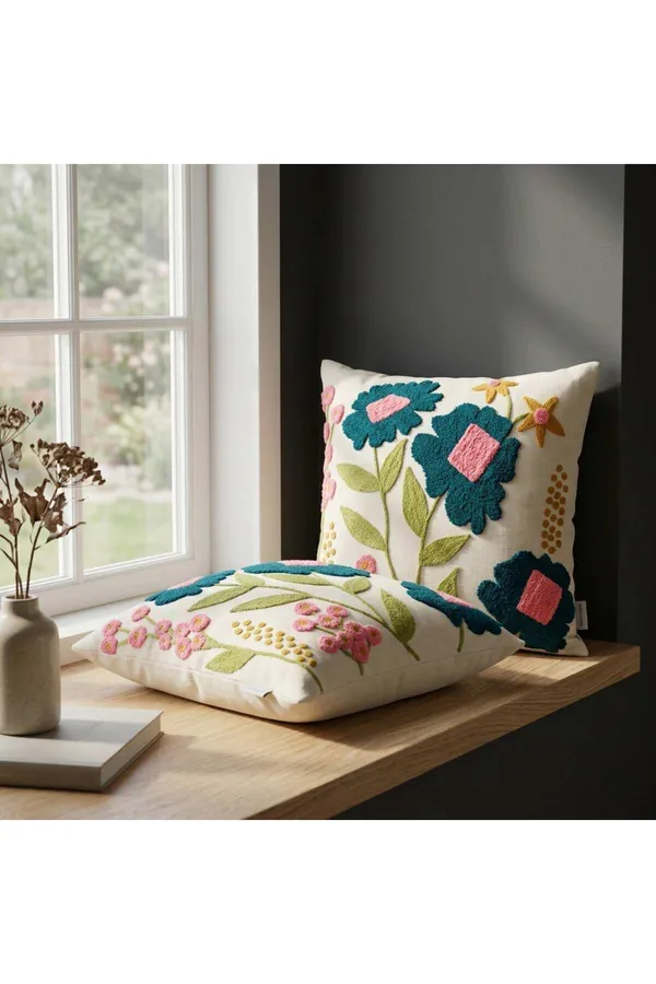 Embroidered_Floral_Tufted_Decorative_Cushion_Covers
