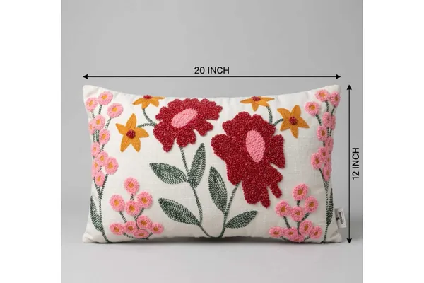 Embroidered_Floral_Pattern_Rectangular_Cushion_Cover