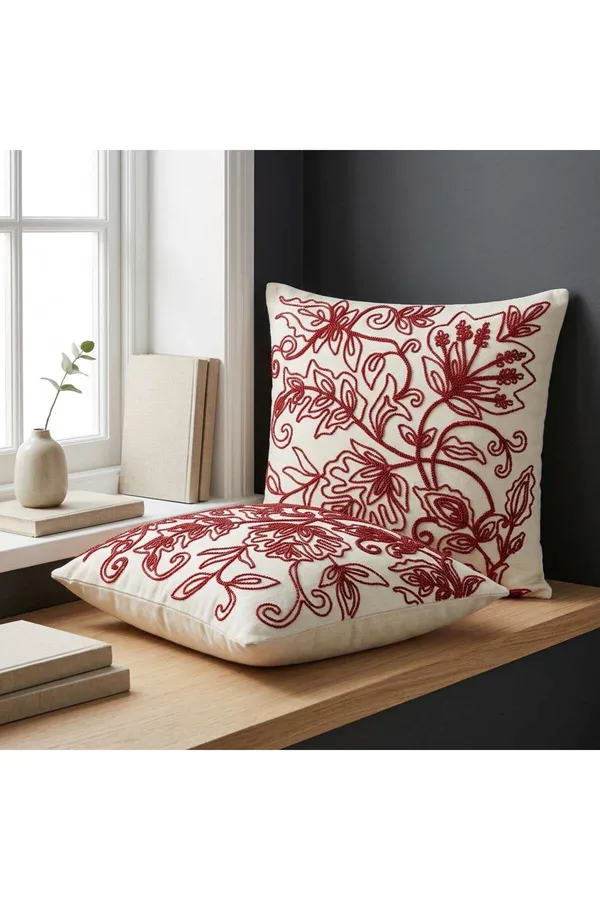 Cream_Floral_Embroidered_16_Inch_Cushion_Cover