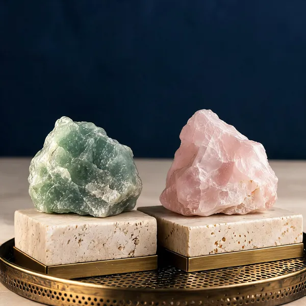 Green_Aventurine_&_Rose_Quartz_Raw_Gemstone_Duo_Love_&_Luck_Crystal_Set