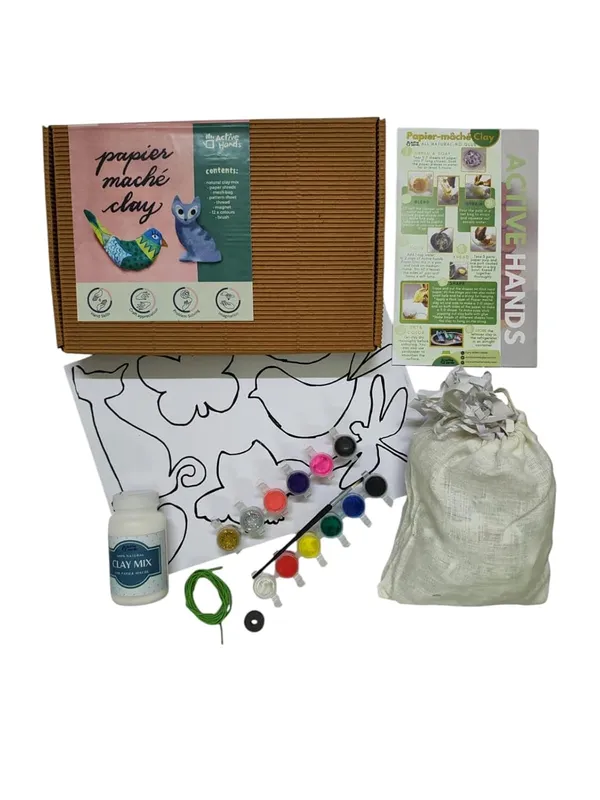 Active_Hands_Papier_Mache_Air_Dry_Non_Toxic_Light_Weight_Easy_To_Knead_And_Mould_Instant_Mix_Soft_Grey_Homogeneous_Clay_For_Art_And_Craft_Multi_Color