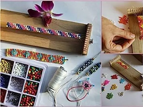 Active_Hands_Combo_Diy_Bead_Loom_Craft_And_Herbal_Tie_Dye_Diy_Kit_With_Portable_Loom_Fasteners_Yarn_And_Glass_Beads_And_Natural_Colours_Learn_Shibori_Bandhani_Leheriya_Includes_Fabric_Dyes