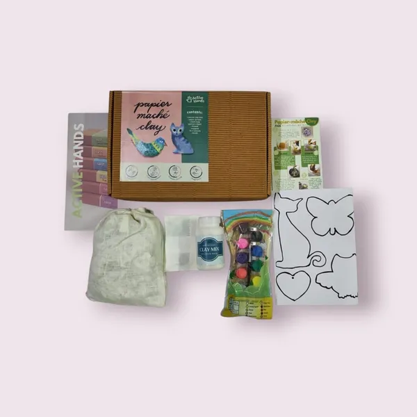 Active_Hands_Combo_Block_Printing_Diy_Kit_With_Handmade_Wooden_Blocks_Dyes_Papier_Mache_Air_Dry_Non_Toxic_Light_Weight_Easy_To_Knead_And_Mould_Instant_Soft_Grey_Homogeneous_Clay_For_Art_And_Craft