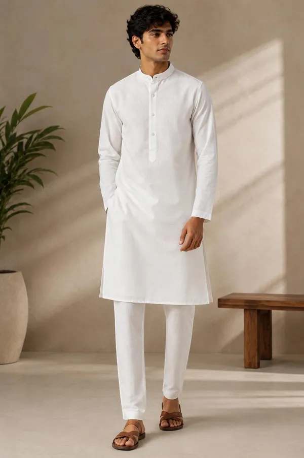 White_Traditional_Kurta_Pyjama_Set_for_Men