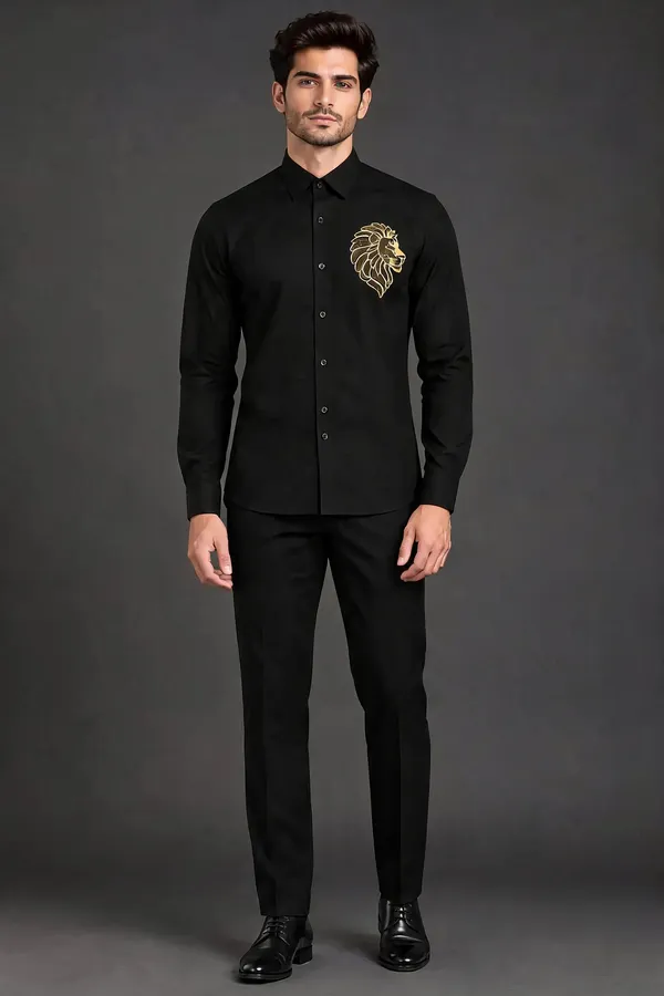 Black_Shirt_And_Trousers_Set_For_Men