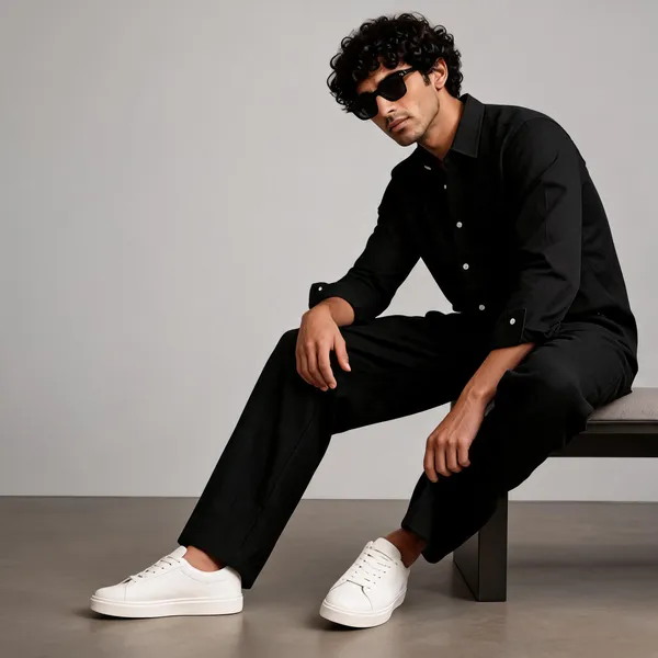 Black_Shirt_And_Trousers_Set_For_Men