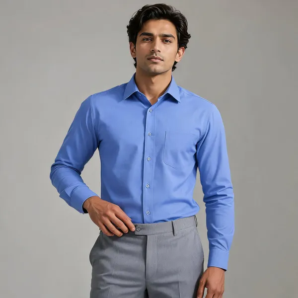 Blue_Formal_Full_Sleeve_Shirt_For_Men