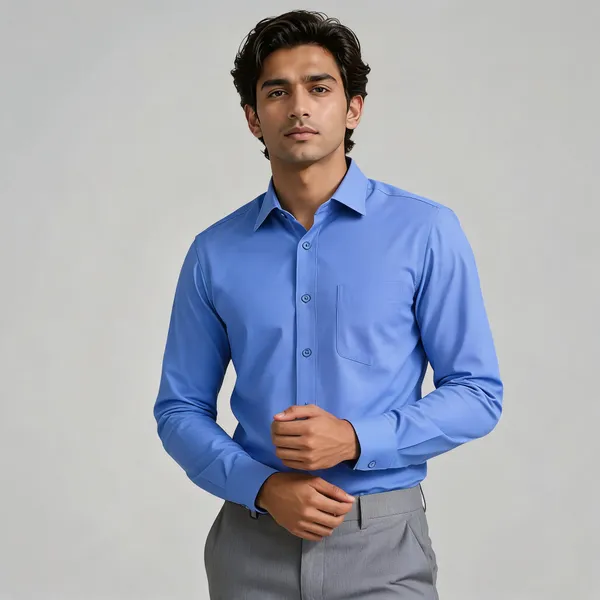 Blue_Formal_Full_Sleeve_Shirt_For_Men
