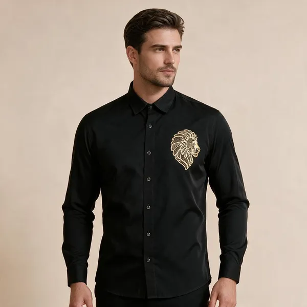 Black_Embroidered_Shirt_For_Men