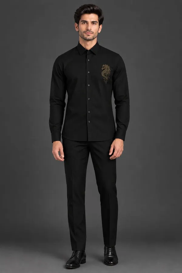 Black_Regular_Fit_Shirt_And_Trousers_Set_for_Men