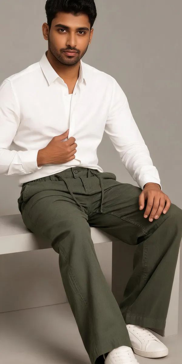 Olive_Green_Relaxed_Fit_Trousers_For_Men
