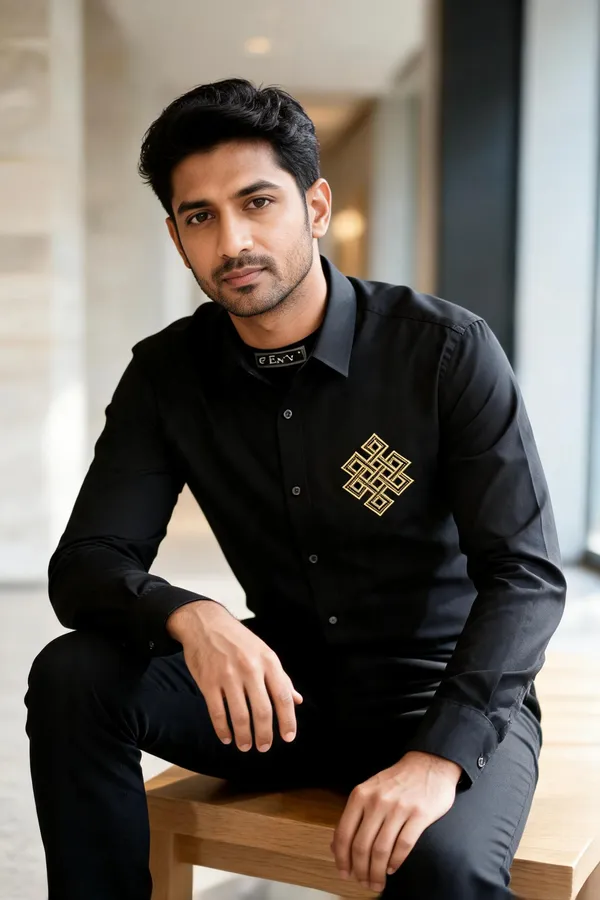 Black_Full_Sleeve_Formal_Shirt_For_Men