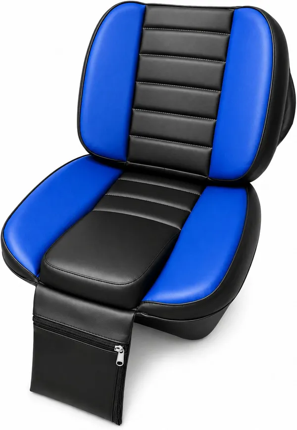 Ridematte_Leatherette_Car_Seat_Cover_Leatheratte_Tractor_Seat_Cover_With_extra_pocket_for_storing_Mobile,_Keys,_Wallet,_Blue_(NA,_Mono_Back_Seat,_Without_Back_Seat_Arm_Rest,_1_Seater)
