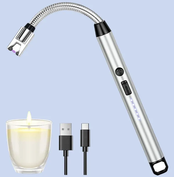 Praaj_Steel_Electronic_Gas_Lighter_(Silver,_Pack_of_1)