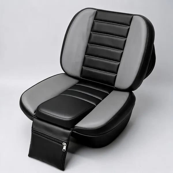 Ridematte_Grey_Black_Pu_Leather_Tractor_Seat_Cover_With_Storage_Pocket