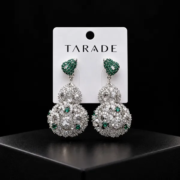 Silver_Plated_Stainless_Steel_Crystal_Chandelier_Drop_Earrings_For_Women
