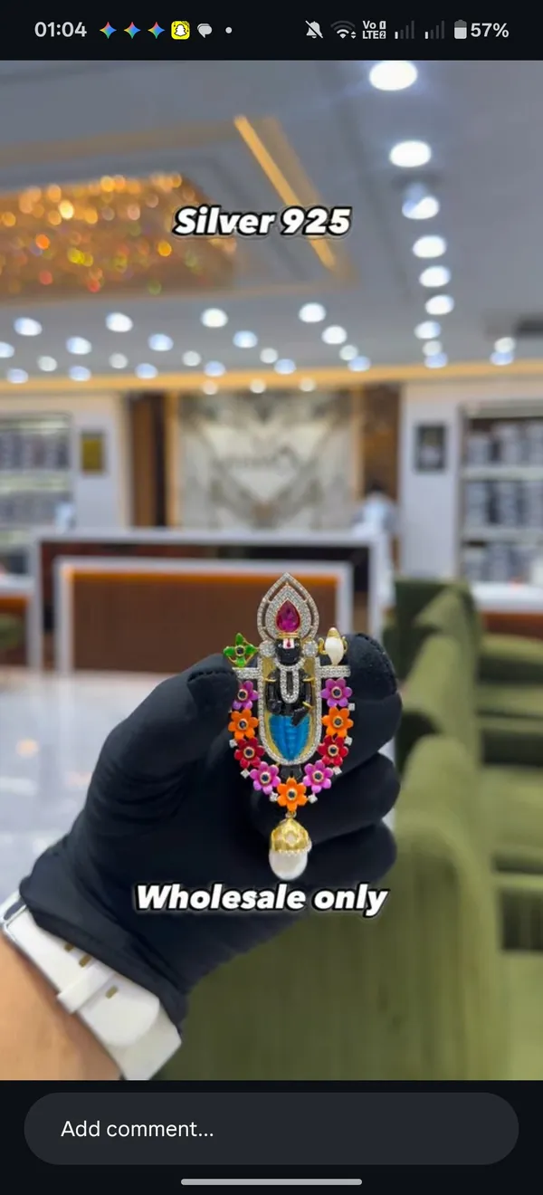 Silver_925_Floral_Stone_Devotional_Deity_Brooch_For_Women