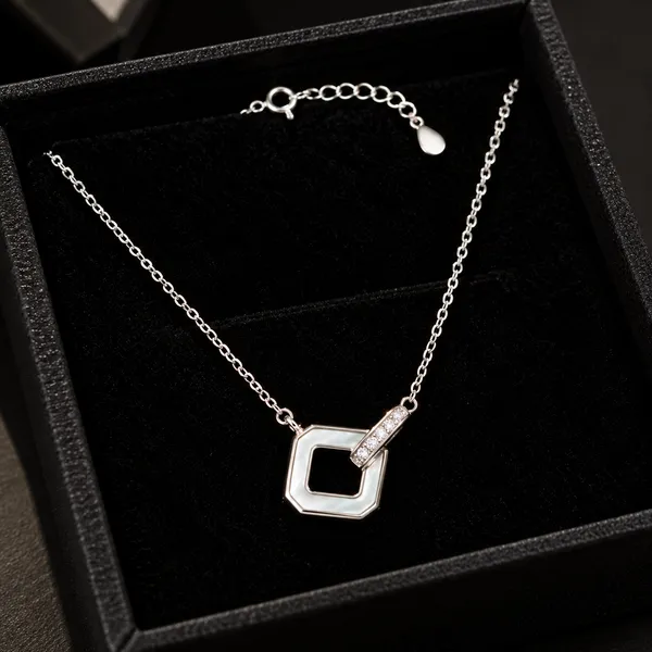 Silver_925_Geometric_Open_Square_Pendant_Necklace_For_Women