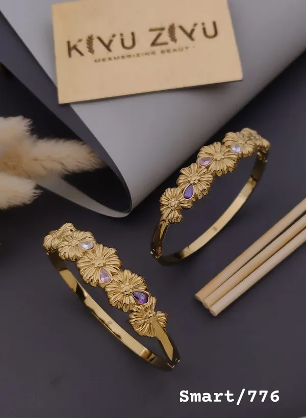 Gold_Plated_Floral_Purple_Stone_Bangles_For_Women