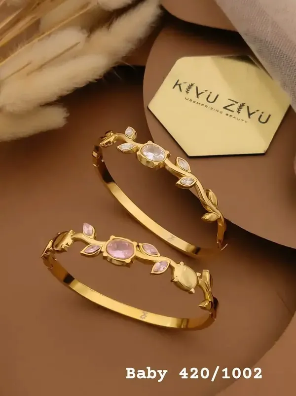 Gold_Plated_Stainless_Steel_Floral_Stone_Bangles_For_Baby_Girls