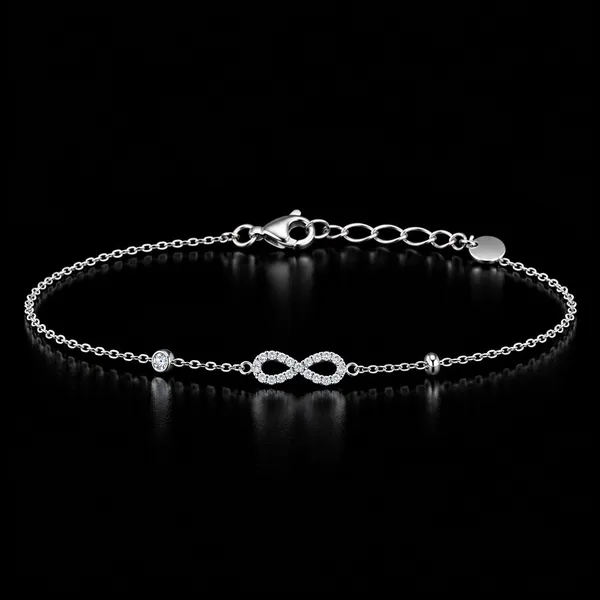 Silver_925_Infinity_Crystal_Chain_Bracelet_For_Women