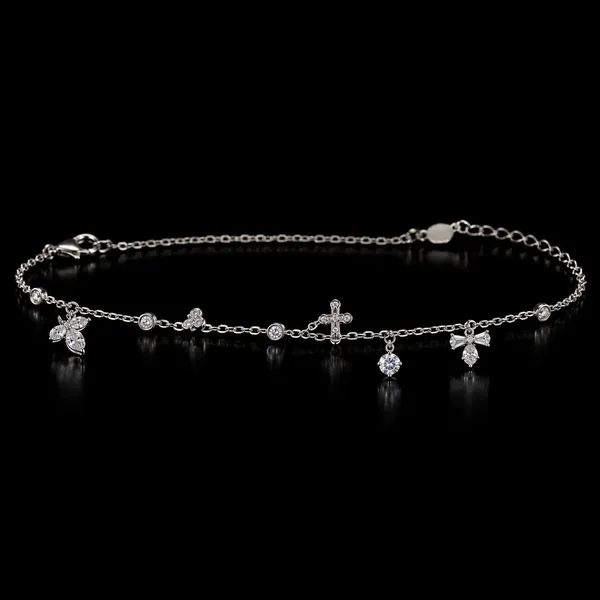 Silver_925_Butterfly_Charm_Chain_Anklet_For_Women
