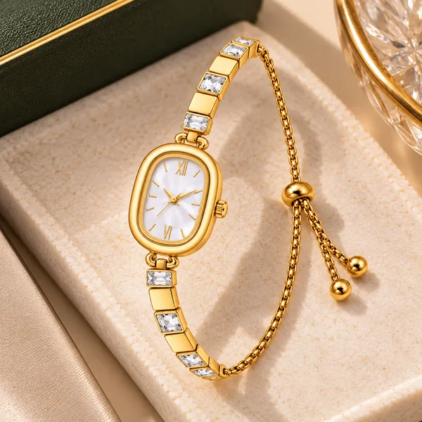 Gold_Plated_Stainless_Steel_Crystal_Bracelet_Watch_For_Women