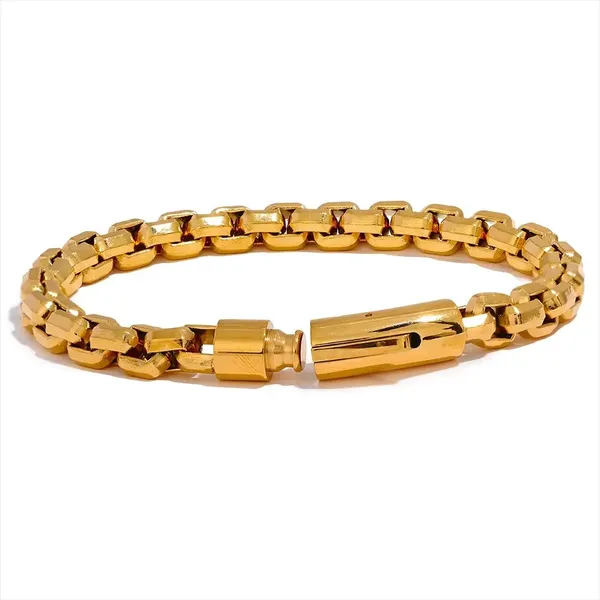 Gold_Plated_Stainless_Steel_Chunky_Link_Chain_Bracelet_For_Men