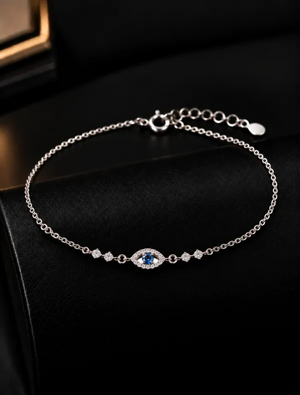 Silver_925_Blue_Evil_Eye_Charm_Anklet_For_Women