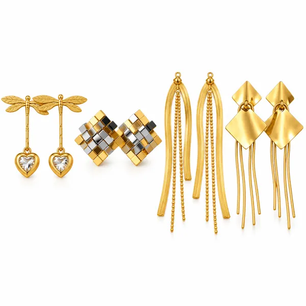 Gold_Plated_Stainless_Steel_Statement_Earrings_Set_For_Women