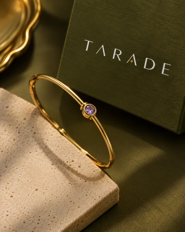 Gold_Plated_Purple_Stone_Open_Bangle_For_Women